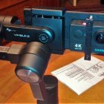 Fujitech Vimble 2 smartphone gimbal with my Eken action-camera and DIY adapter